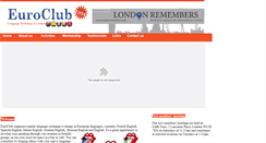 Desktop Screenshot of euroclub.co.uk